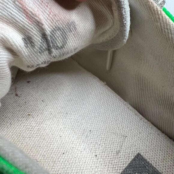 Off-White Low Top‎ Sneakers White Green Zip Tie Arrow Logo Size US 7 EU 40 main image 6